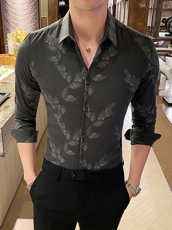 Non-ironing plus velvet thickening shirt