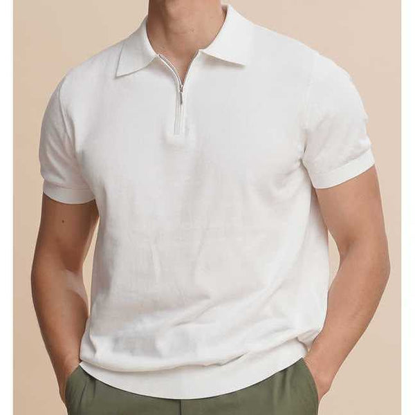 Knitted ice silk polo