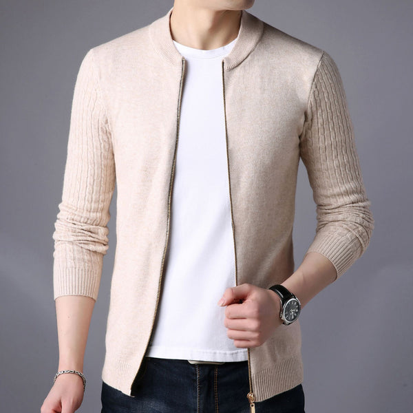 Slim fitting knitted cardigan