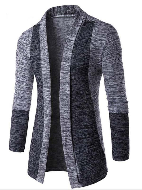 Cardigan Contrast Knit