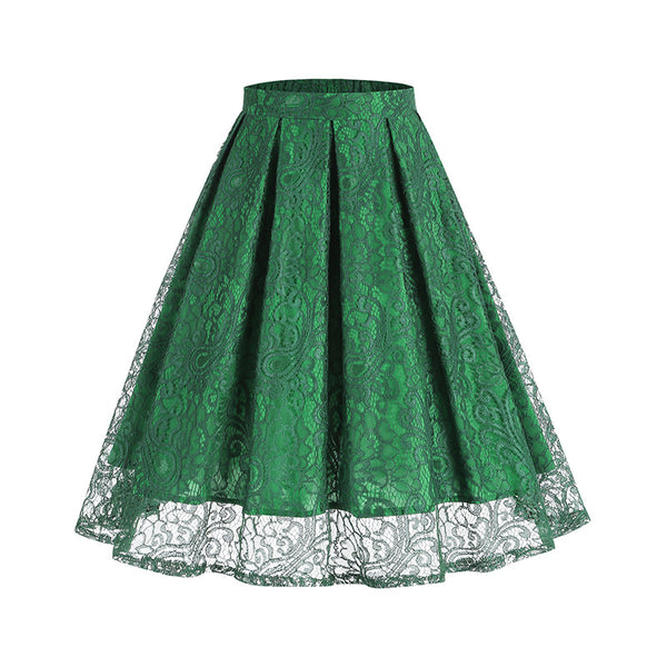 Women's Vintage Elegant Lace Mesh Skirt