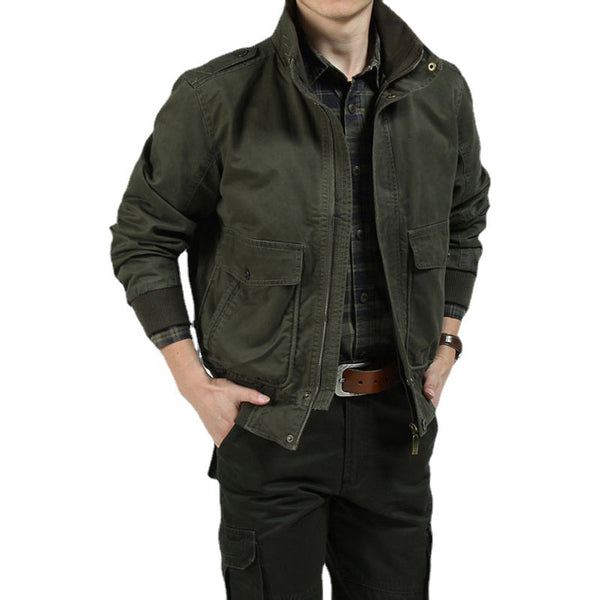 Casual stand collar jacket