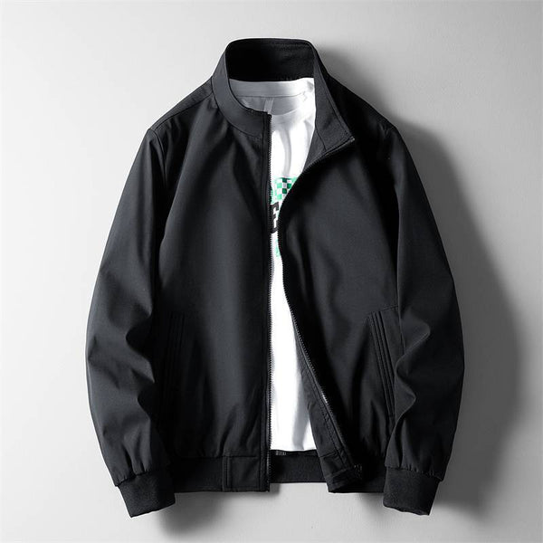 Slim fitting baseball jacket