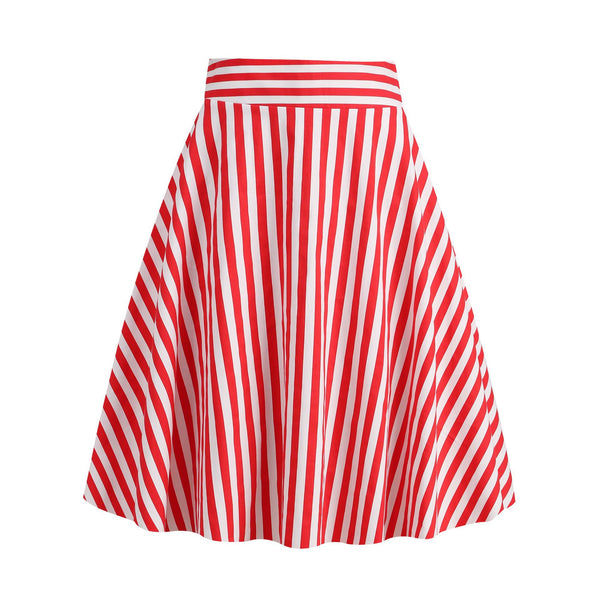 Women's Retro Elegant Striped Skirt Women's Skirt