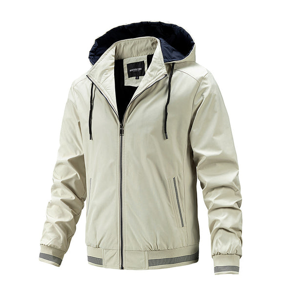 Plush lightweight hooded jacket