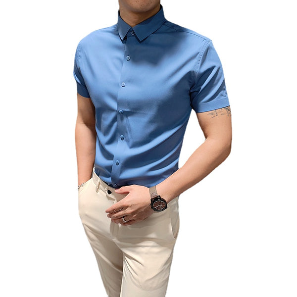 Non marking slim fitting shirt