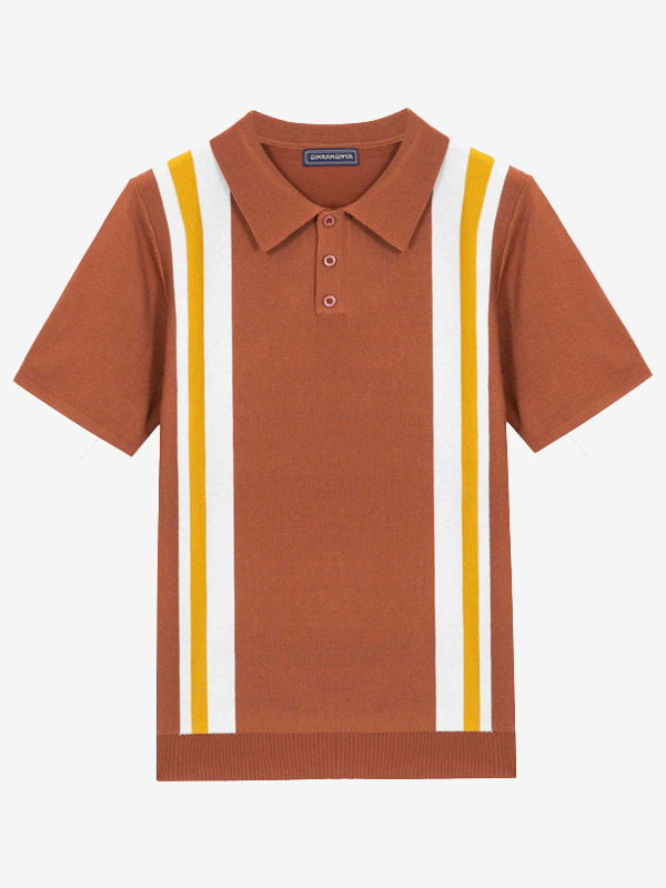 Striped contrasting Polo shirt