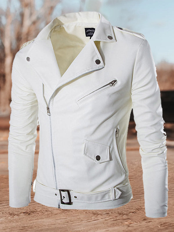 Slim Fit Leather Jacket